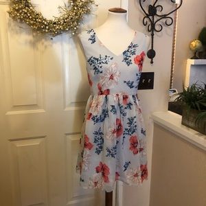 Jack By BB Dakota Floral Print Skater Dress